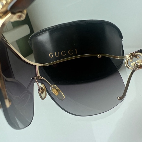 Gucci sunglasses with case crystal GG logo 2808/S tortoise - Picture 7 of 7
